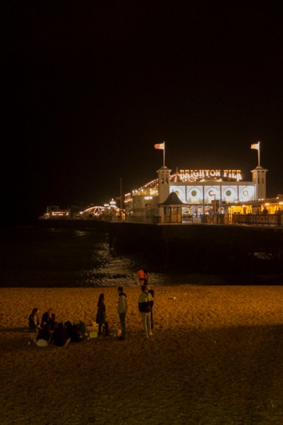 Brighton, on the beach